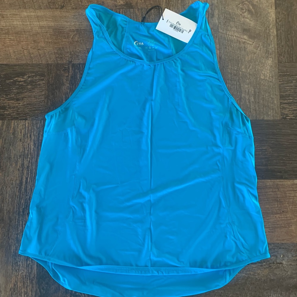 ZYIA Atomic Blue Panel Mesh Tank- BRAND NEW